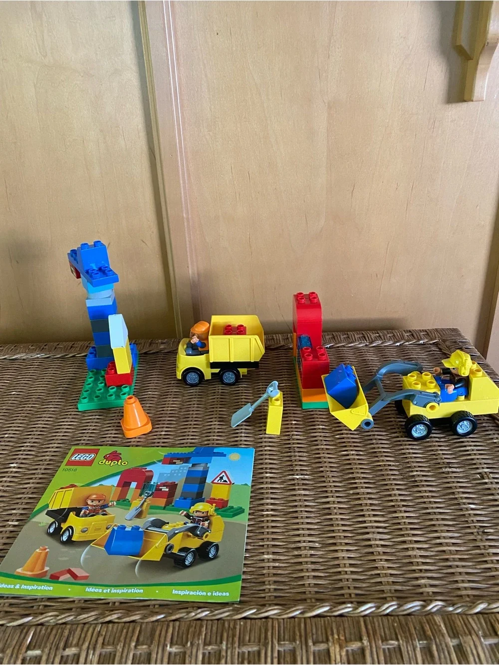 Lego Yellow & Blue Construction Vehicles Duplo Set